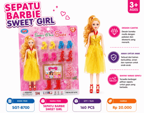Sepatu Barbie Sweet Girl SGT-B700