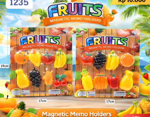 Fruit Set Magnetic Memo Holder – 1235