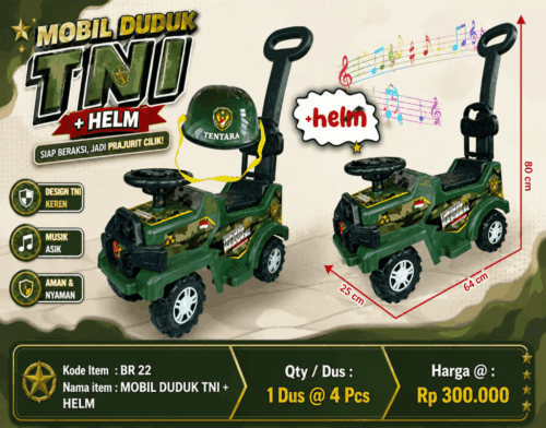 Mobil Duduk TNI + Helm - BR22