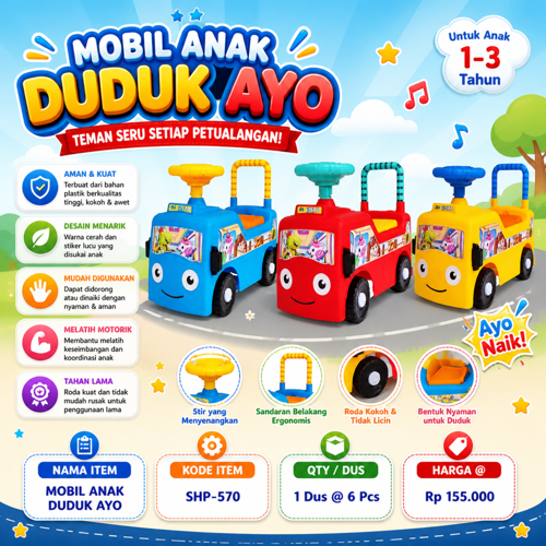Mobil Anak Duduk Ayo (SHP-570)